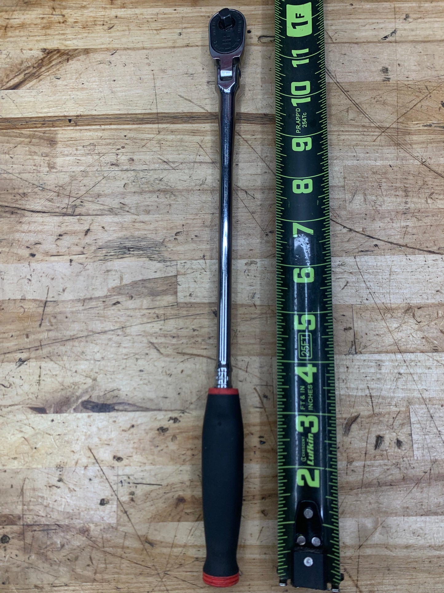 Snap On 1/4” Flex Head Long Soft Grip Ratchet USA THLLF72