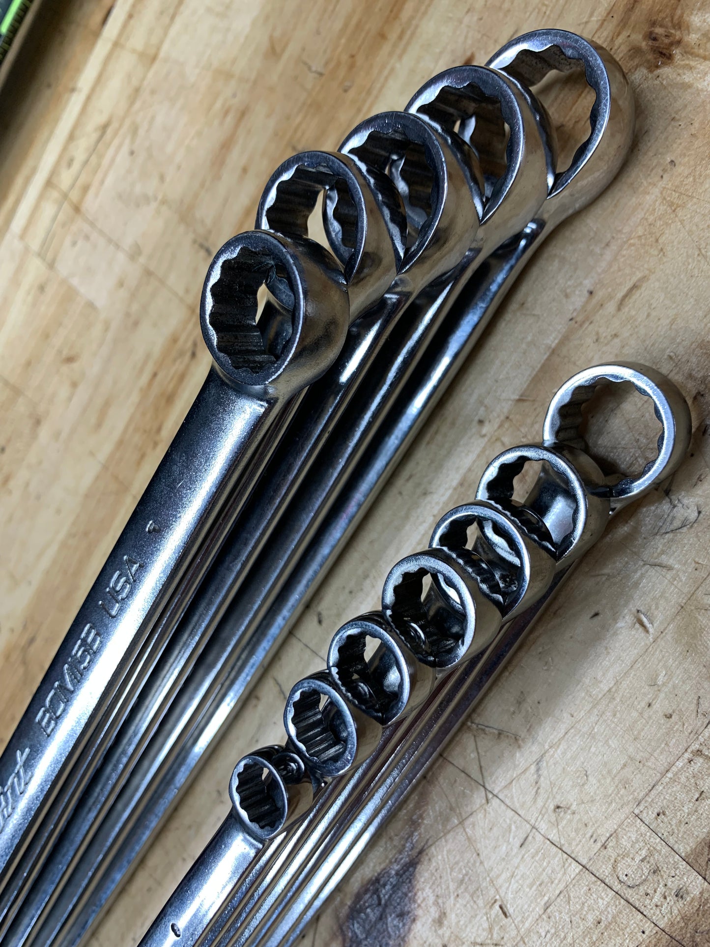 Blue Point Metric Combo Wrench Set 8-19mm 12pc USA BLPCWSM712B