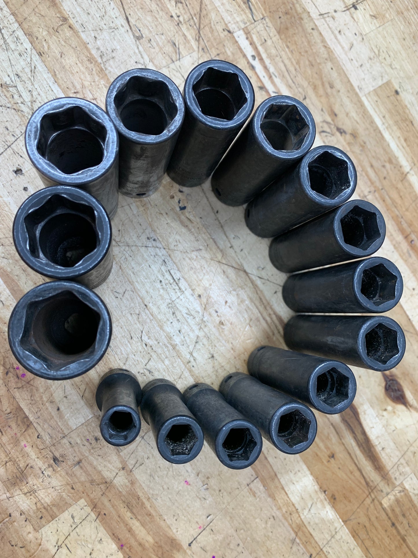 Snap On 1/2" Metric Deep Impact Socket Set 10-24mm USA 15pc 315SIMMYA