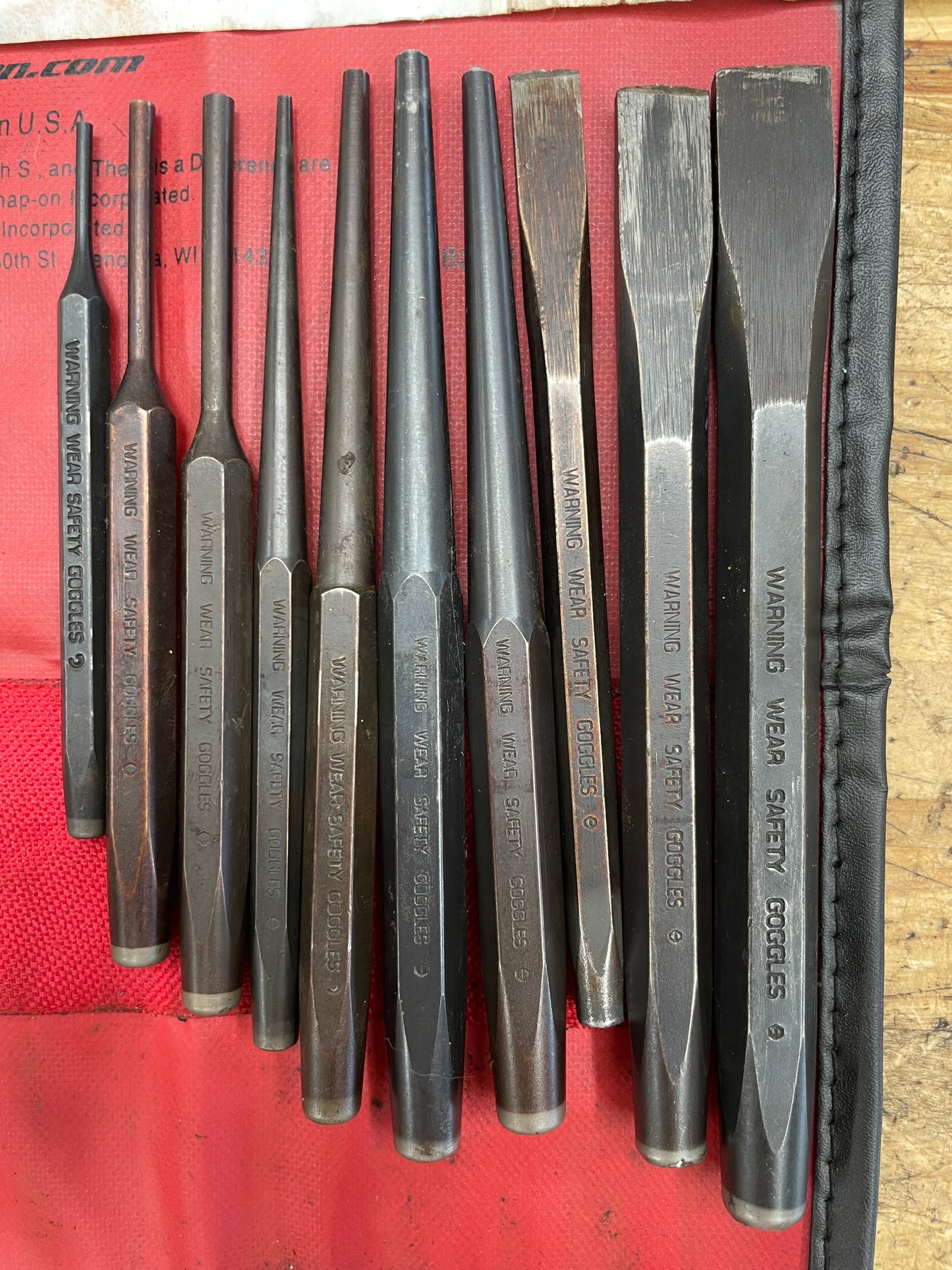 Snap On Punch/Chisel Pouch Set USA PPC710BK