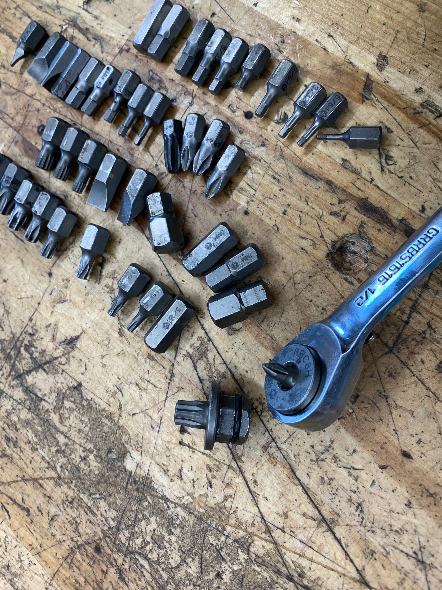 Matco 44pc Ratcheting Wrench Low Profile Bit Set SRB44PC