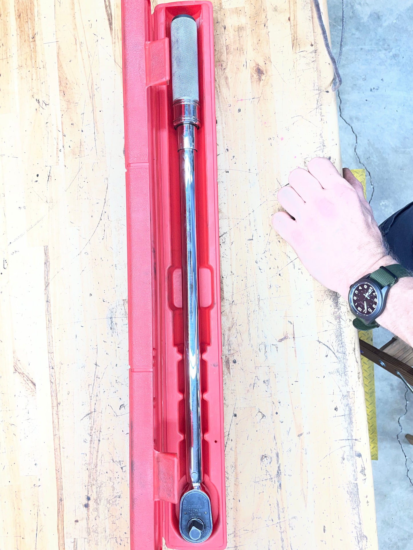 Snap On 1/2” Click Style Torque Wrench 50-250 Ft.Lb. USA QD3R250