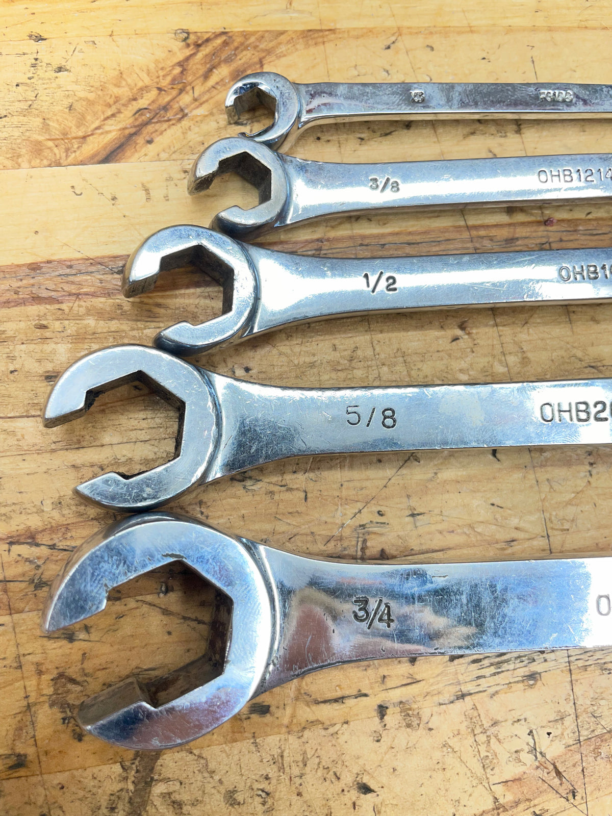 Mac Tools SAE Flare Line Wrench Set* 5pc 5/16”-7/8” USA