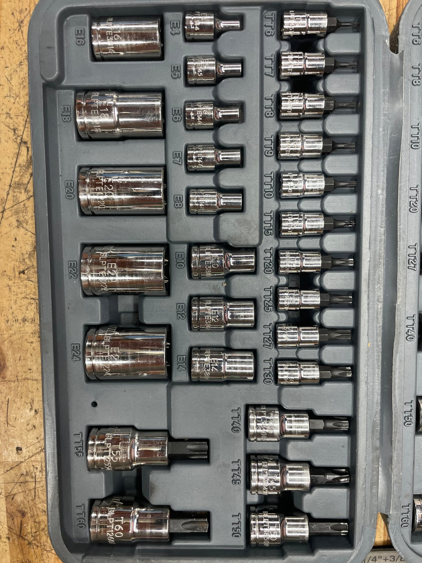 Blue Point Master Tamper Resistant Torx / E-Torx Socket Set BLPTSSC43
