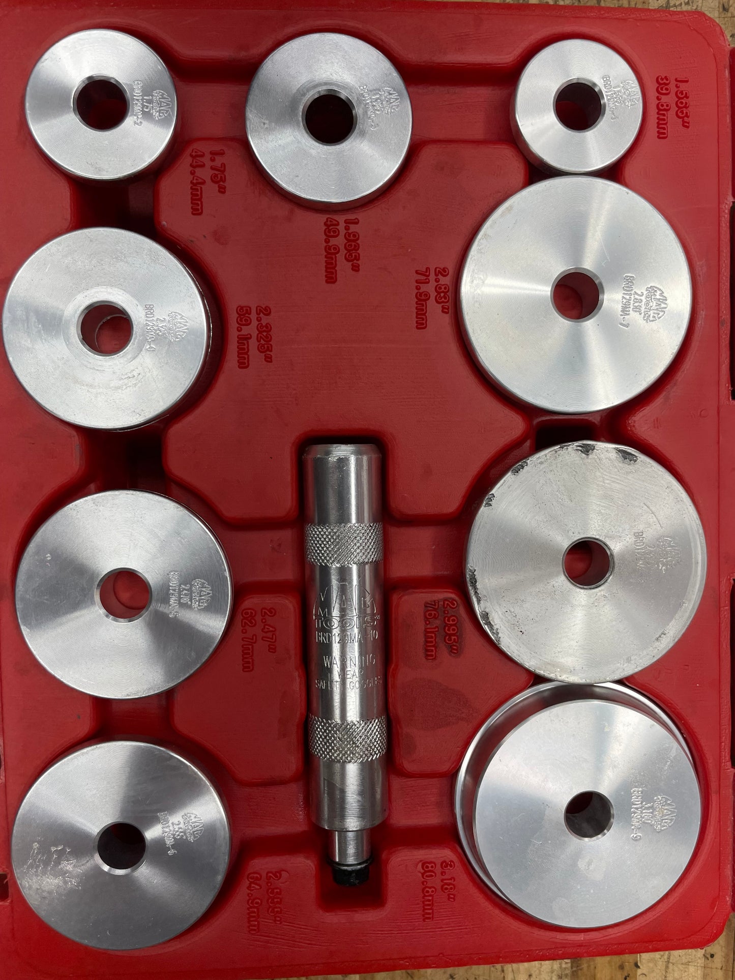 Mac Bearing Race and Seal Driver Set BRD129MA