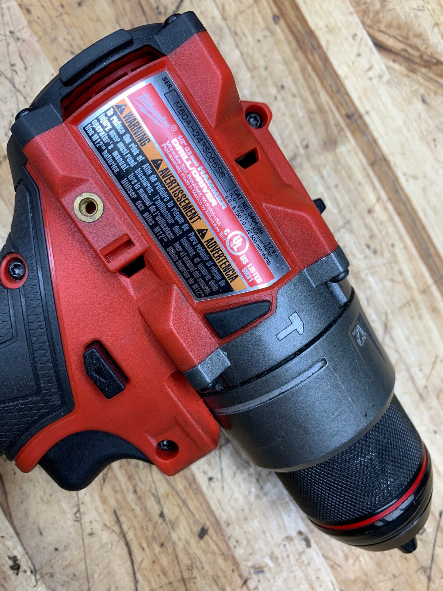 Milwaukee 12v FUEL Hammer Drill 3404-20