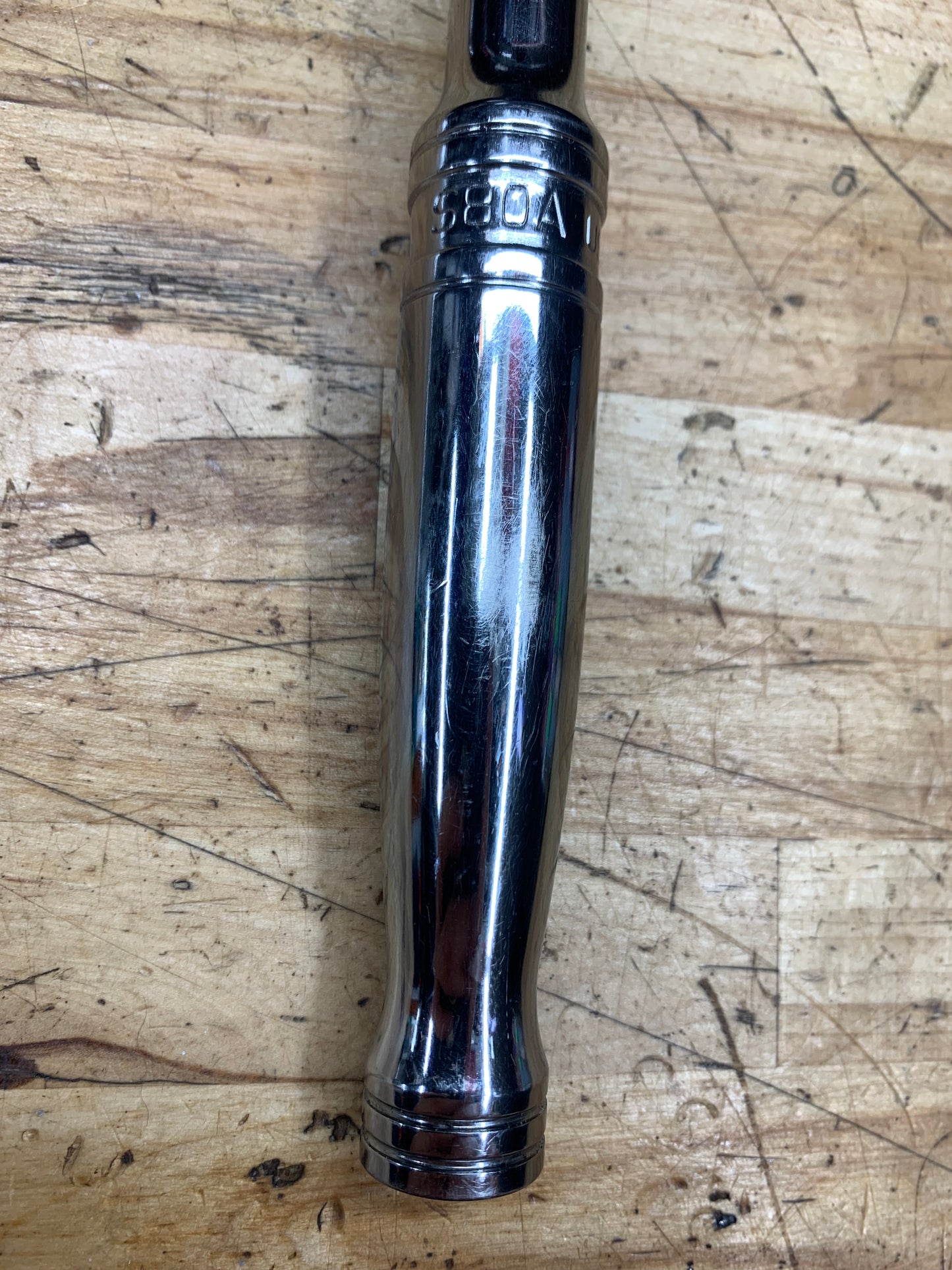 Snap On 1/2” Chrome Handle Ratchet USA S80A