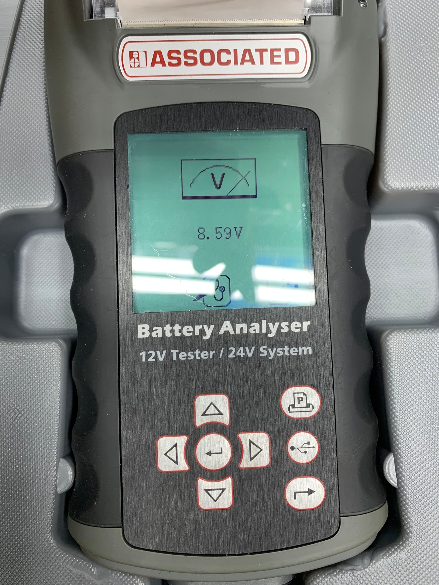 Associated Battery Tester Analyzer 12v & 24v Batteries 12-2415