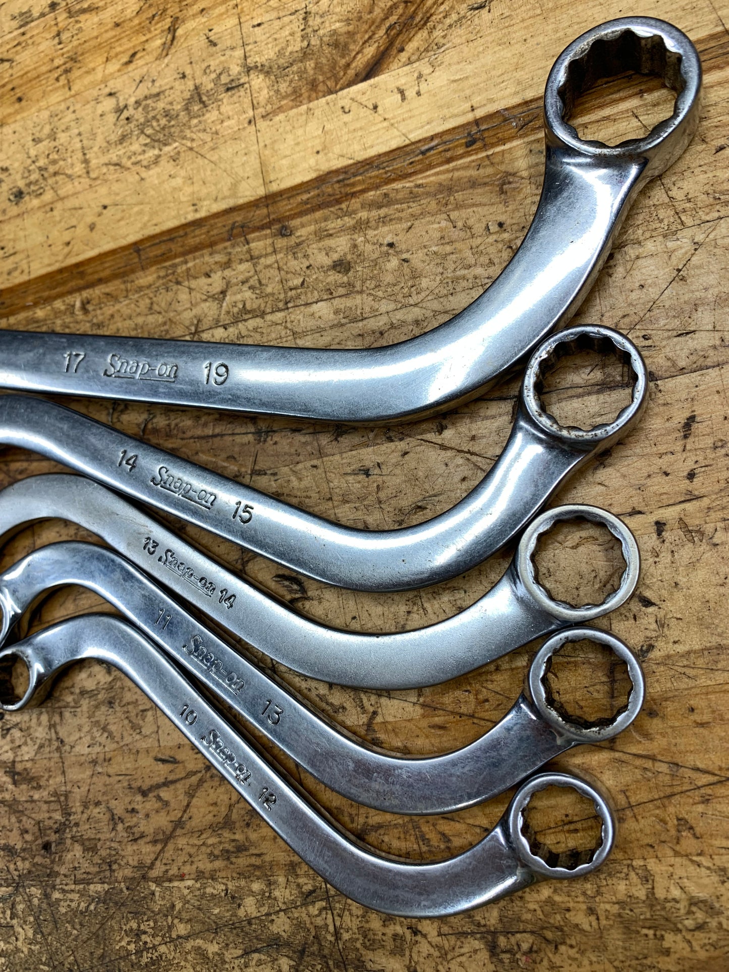 Snap On Metric "S" Shaped Obstruction Wrench Set 5pc. USA