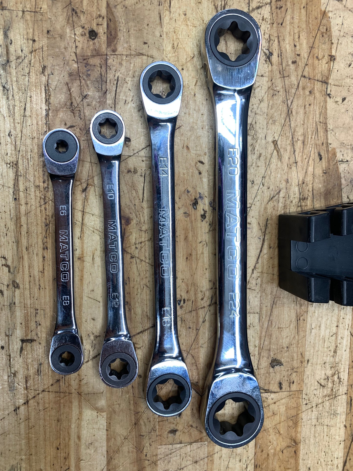 Matco Ratcheting E-Torx Ratcheting Double Box Wrench Set 4pc 7GRXR