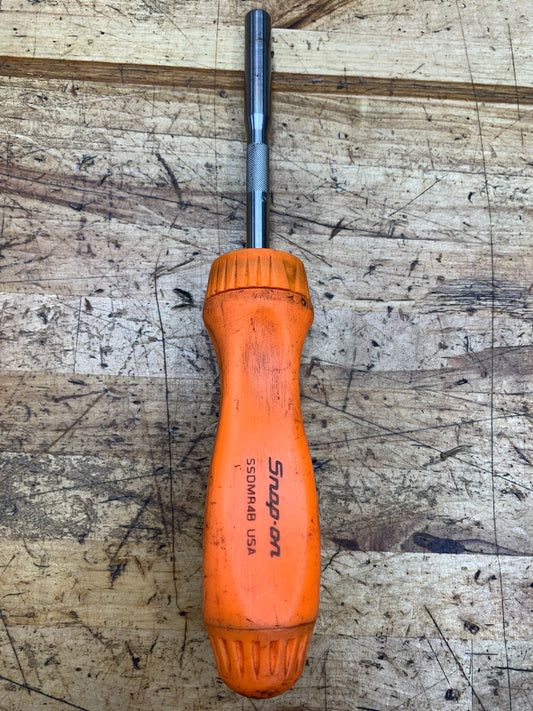 Snap On Hard Handle Ratcheting Screwdriver USA SSDMR4B