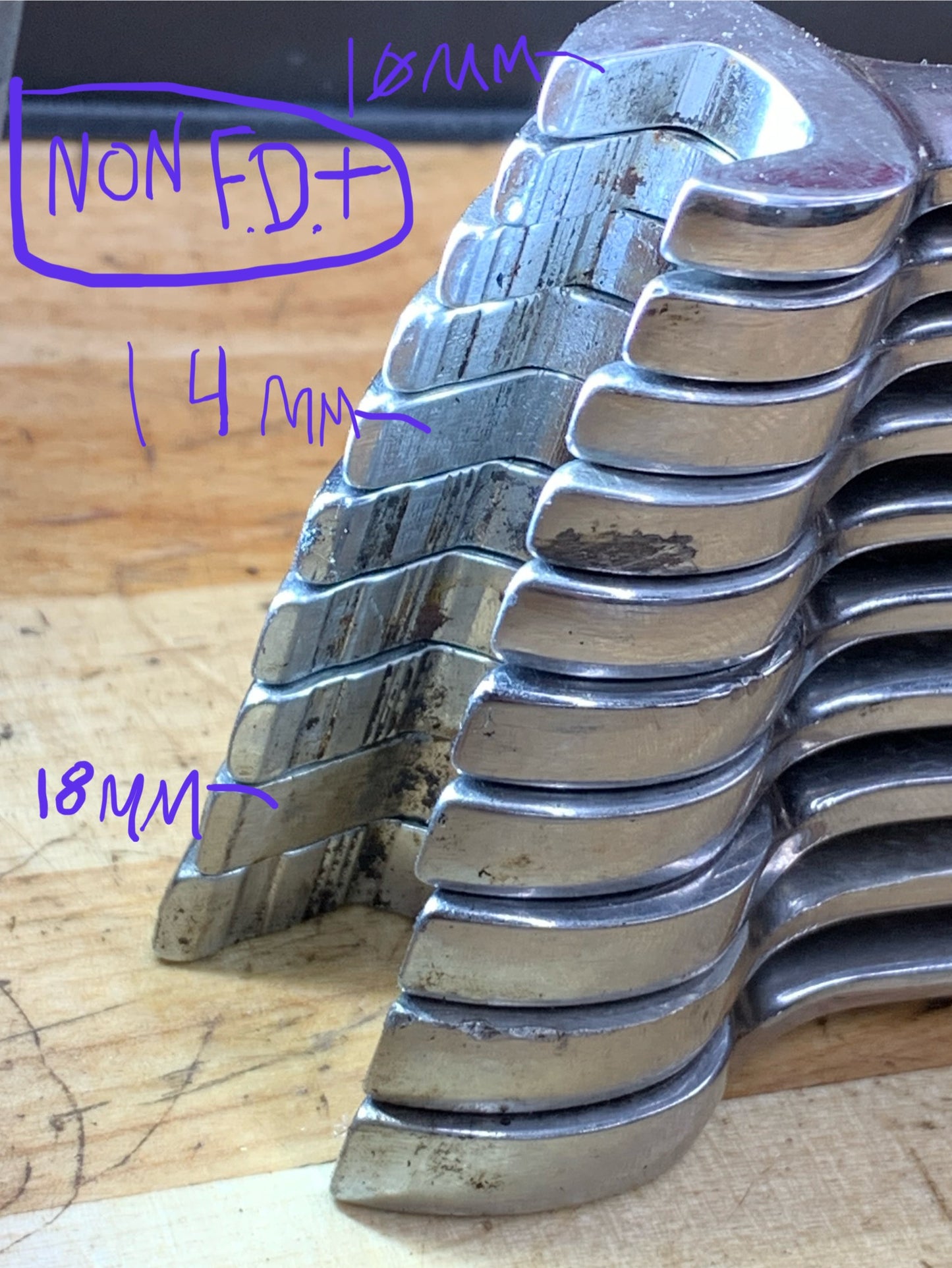 Snap On Metric Flank Drive Plus Combo Wrench Set SOEXM710