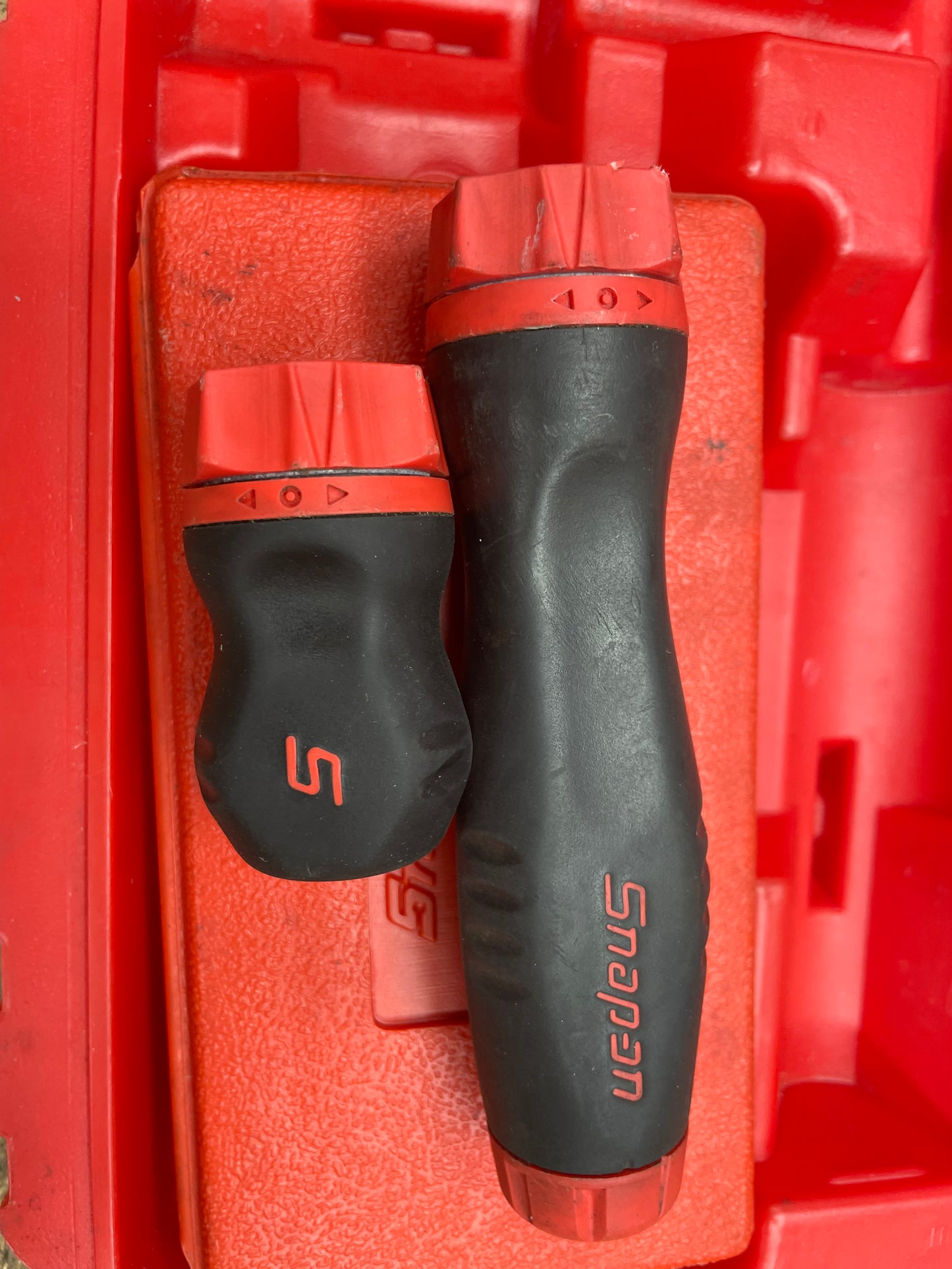 Snap On Soft Grip Ratcheting Screwdriver Set W/ Extra Shanks, Bits USA SGDMRC108A
