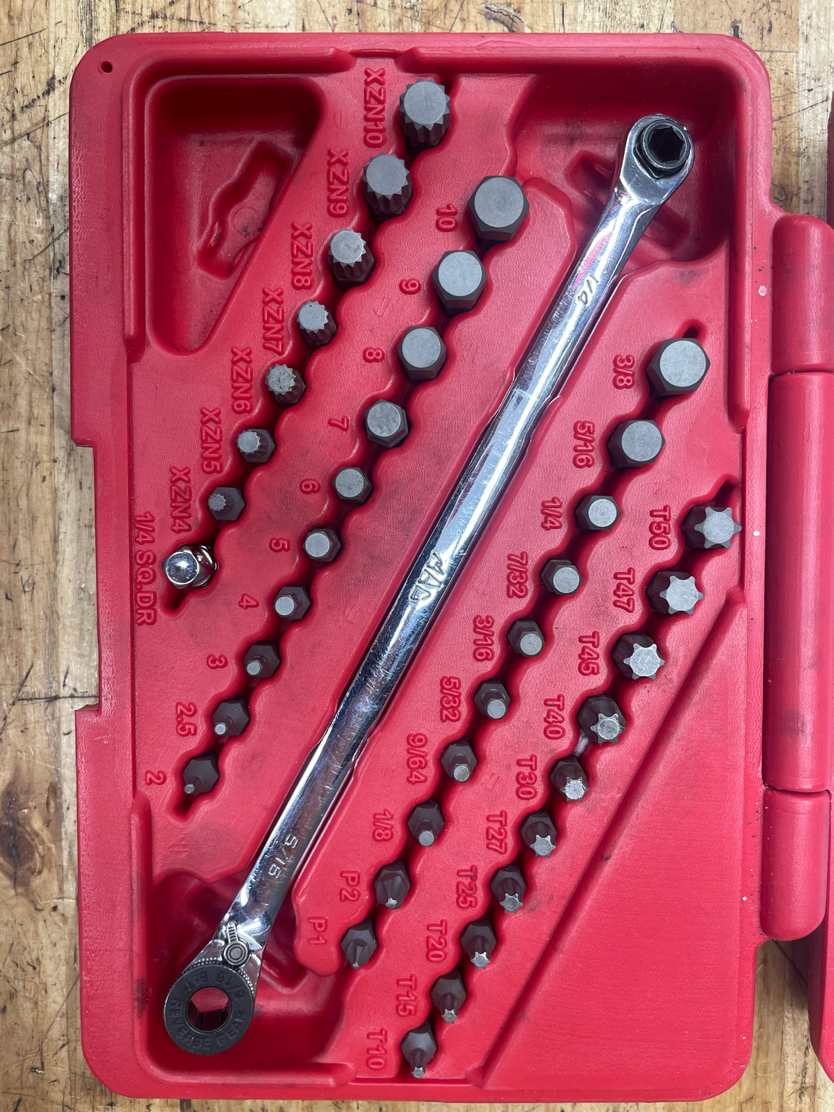 Mac Tools 39pc Hex Bit Ratchet Set SBR39SB