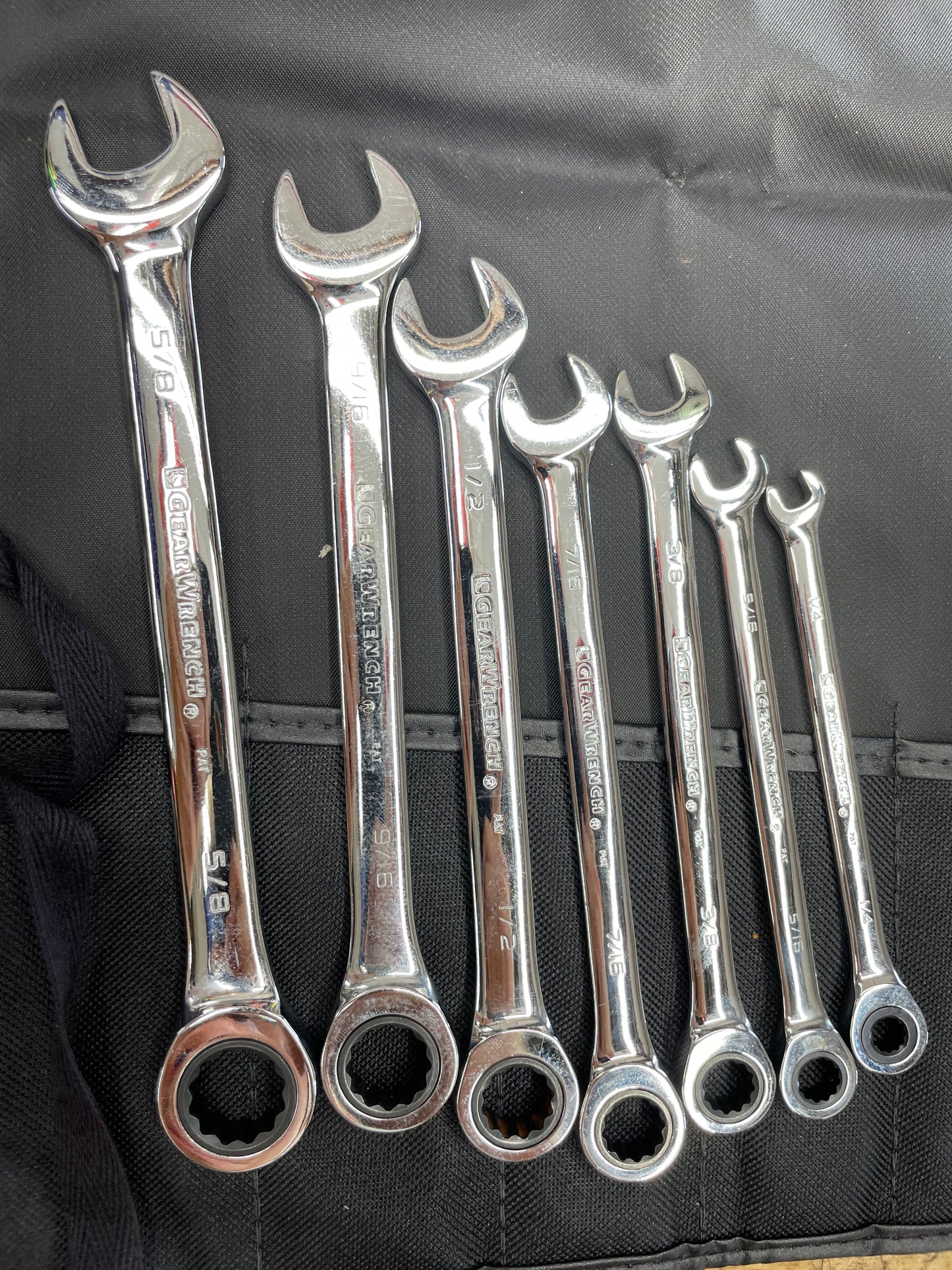 Gearwrench SAE Ratcheting Combo Wrench Set 7pc 1/4”-5/8” BRAND NEW