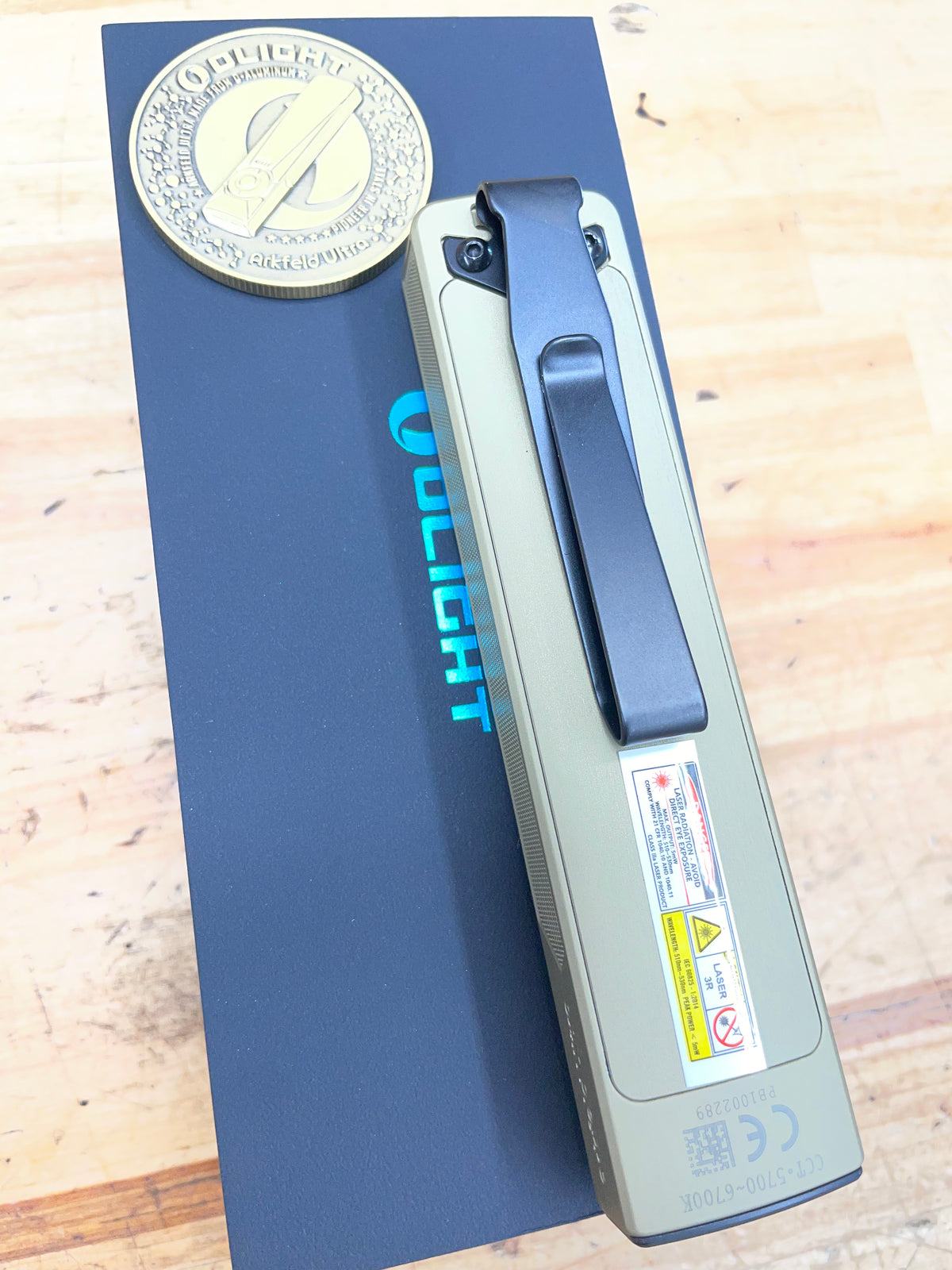 Olight Arkfeld Ultra 3-in-1 EDC Flashlight UV/Laser Olive Green BRAND NEW