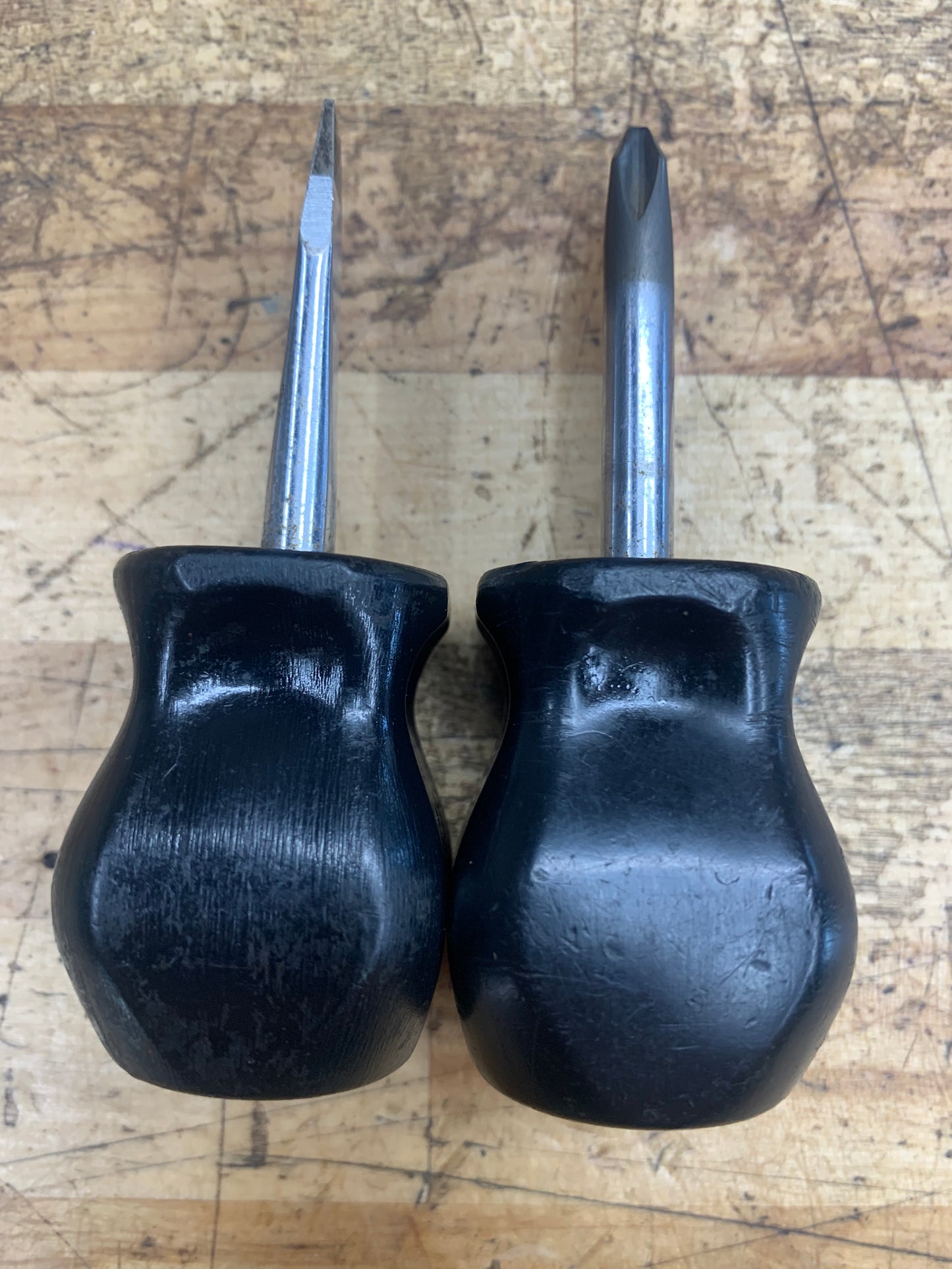 Snap On Stubby Screwdriver Set No.2 Phillips & Flathead Hard Handle USA