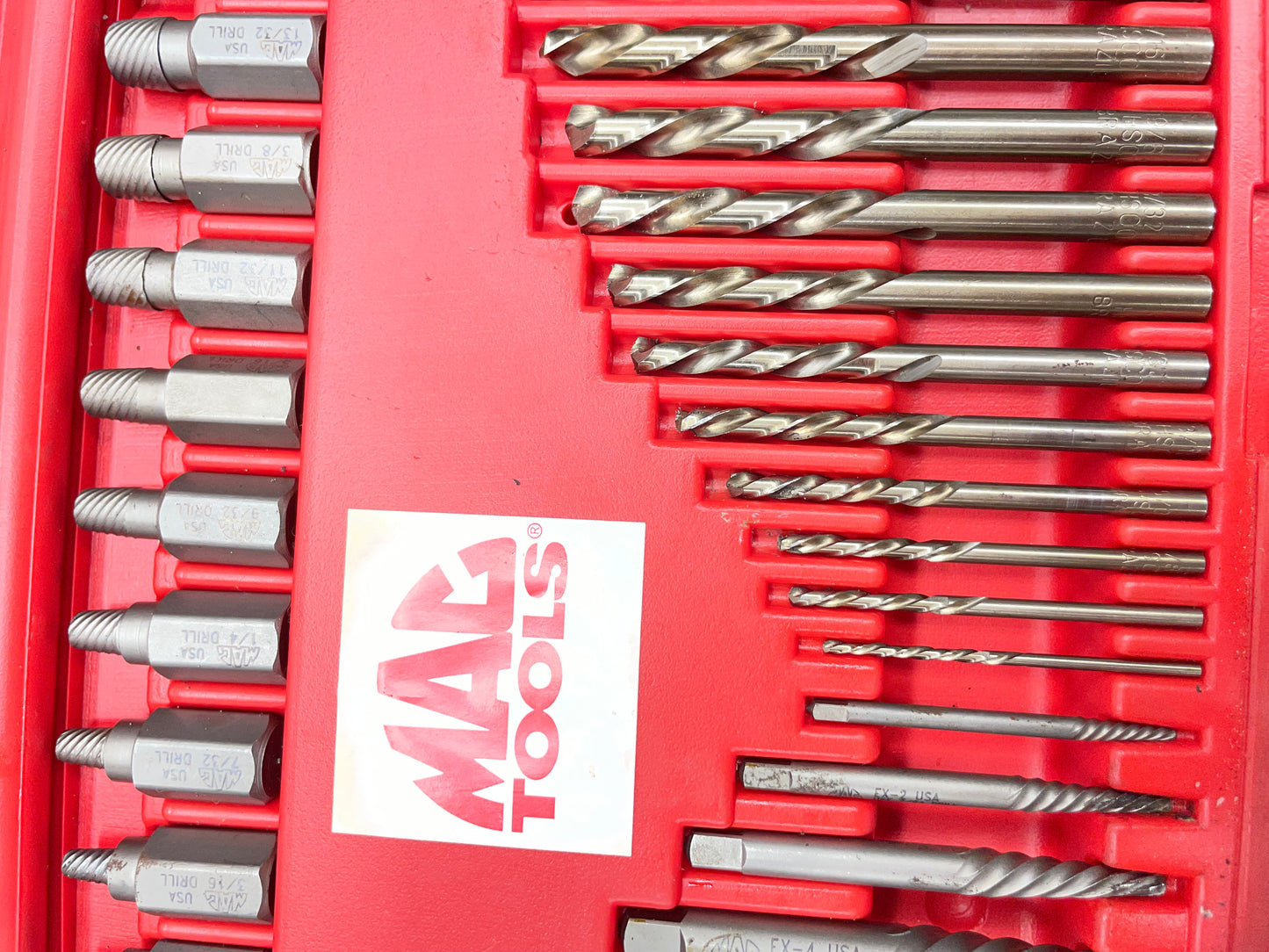Mac Tools 35pc. Broken Bolt Extractor Set With Left Hand Cobalt Bits 35LHDES