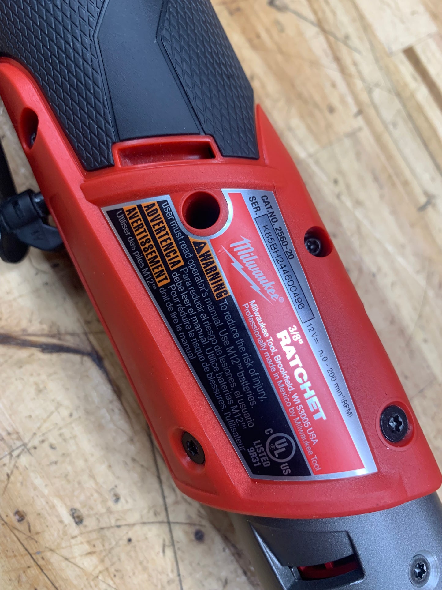 Milwaukee 3/8" Fuel M12 Long Neck Ratchet WITH BATTERY 2560-20