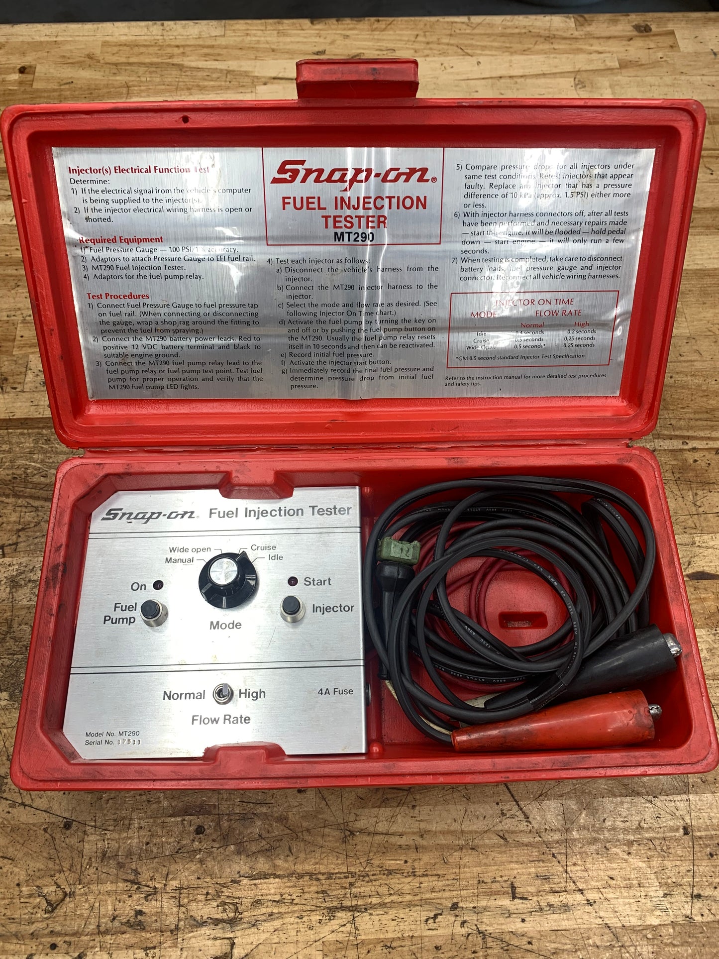 Snap On Fuel Injection Tester USA MT290