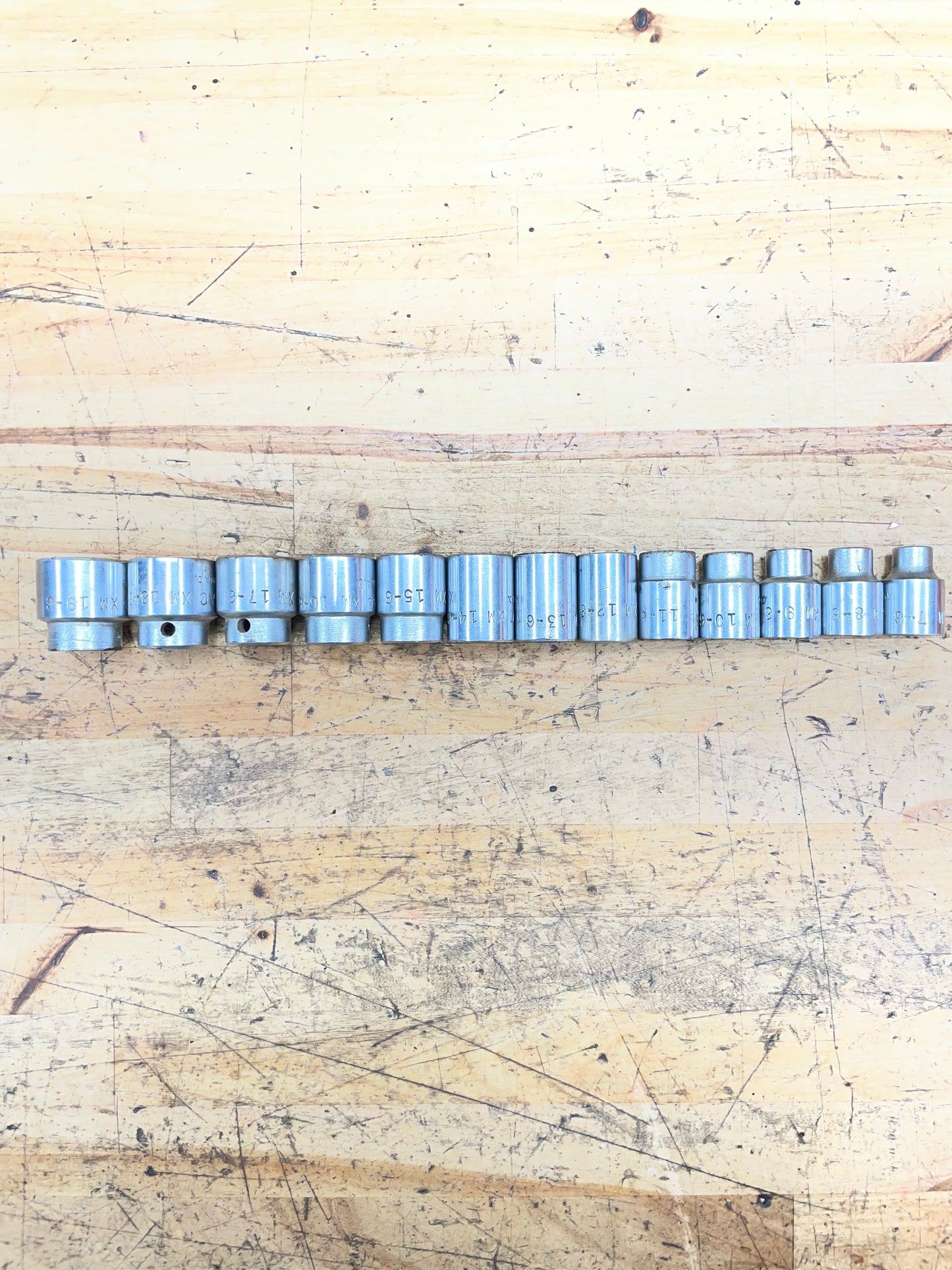 Mac 3/8” Metric Shallow Socket Set 13pc 7-19mm USA