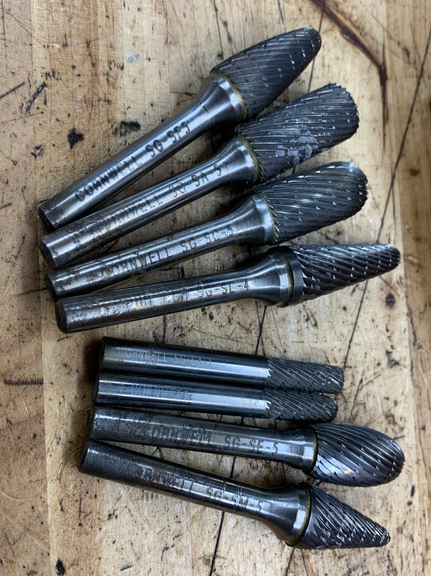 Cornwell Carbide Burr Set 8pc.