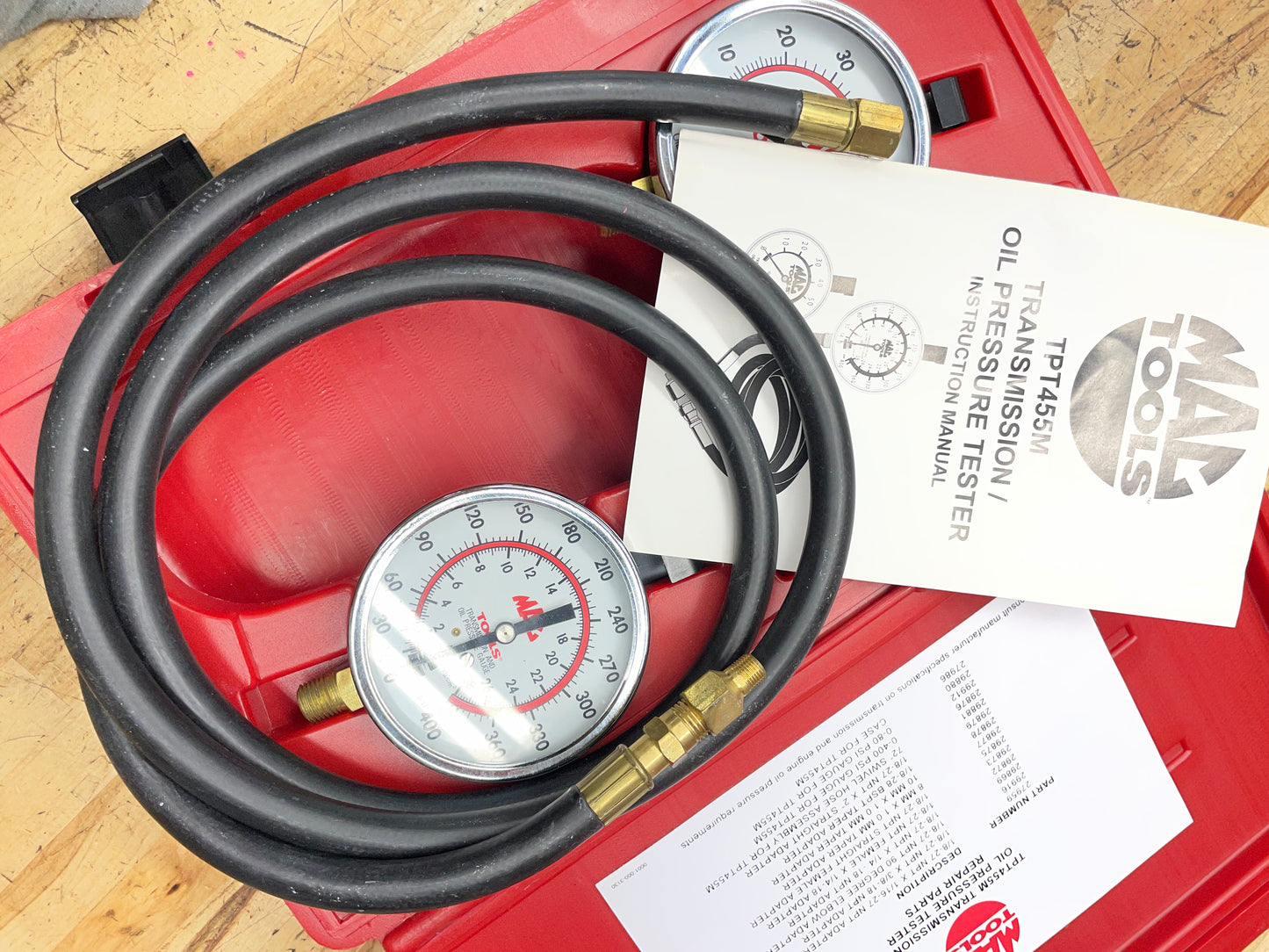 Mac Transmission / Oil Pressure Tester LIKE NEW TPT455M