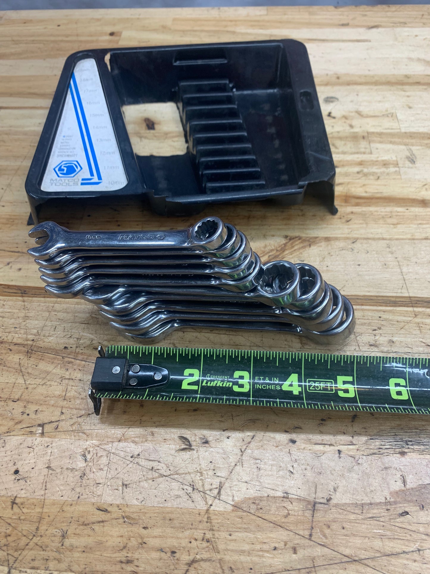 Matco Metric Stubby Wrench Set 10pc USA SRCSM102T