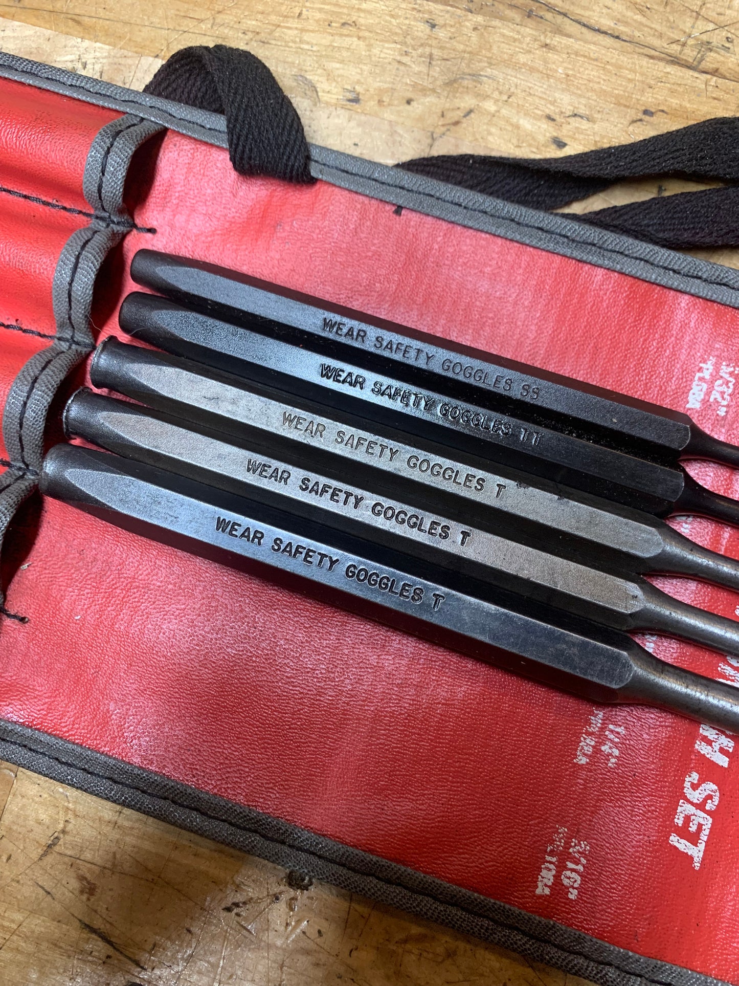 Matco Long Pin Punch Set 5pc. USA SPPL5KA