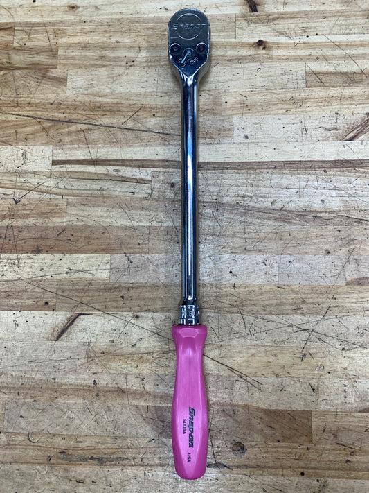 Snap On 1/2" Long Ratchet Pink Hard Handle SHL80A