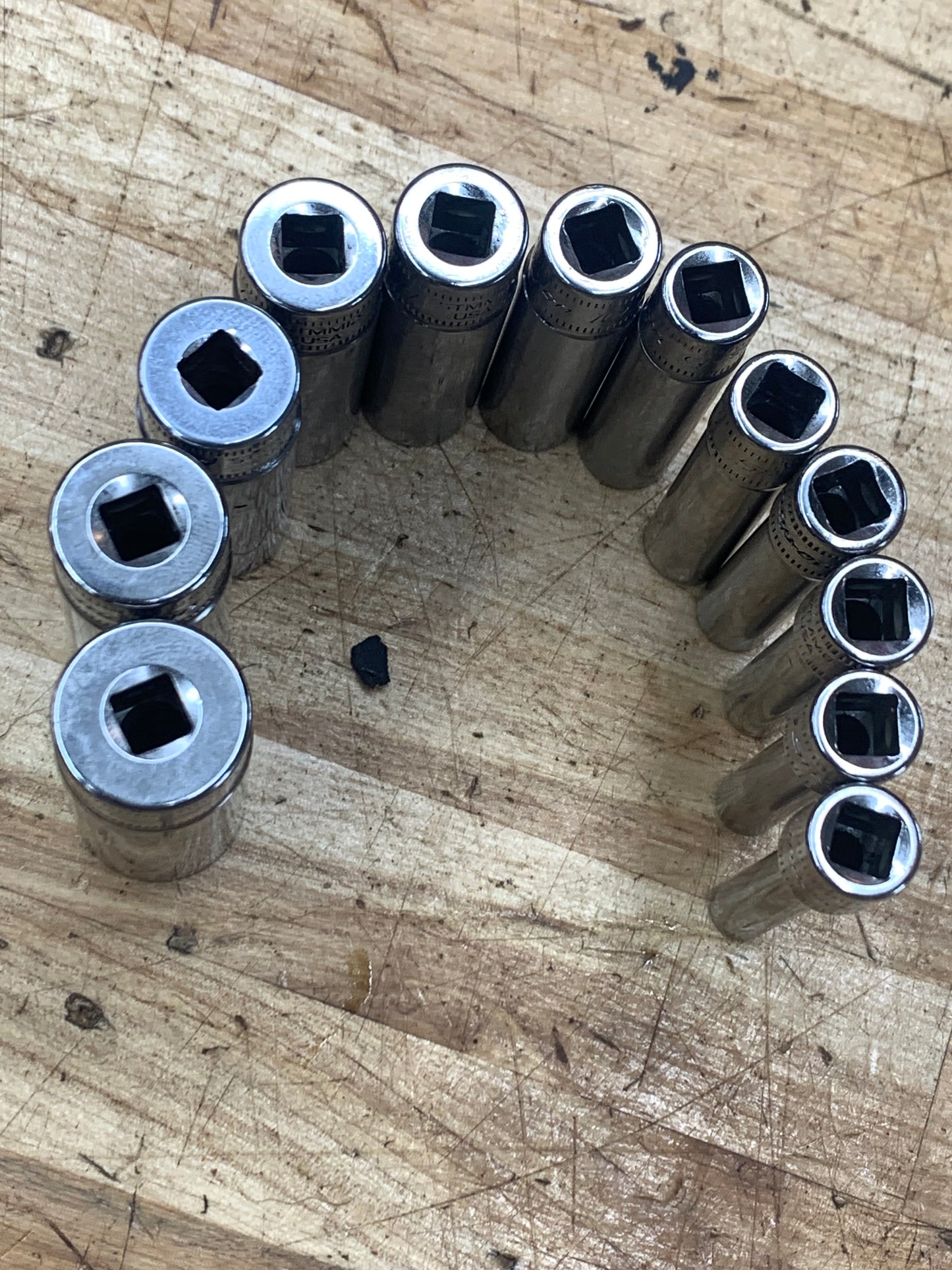 Snap On 1/“4 Metric Deep Socket Set 12pc USA  112STMMY