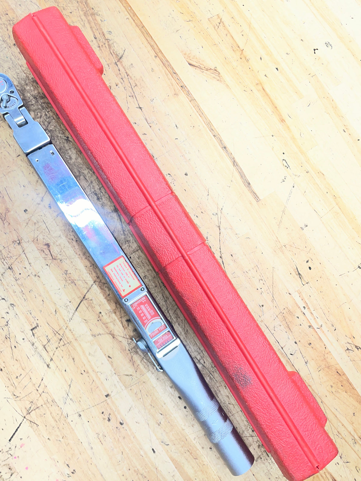 Snap On 1/2” Torque Wrench 20-100 ft lb. Click Style USA TQR100A