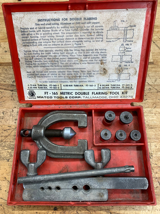 Matco Metric Double Flaring Tool Kit USA FT-165