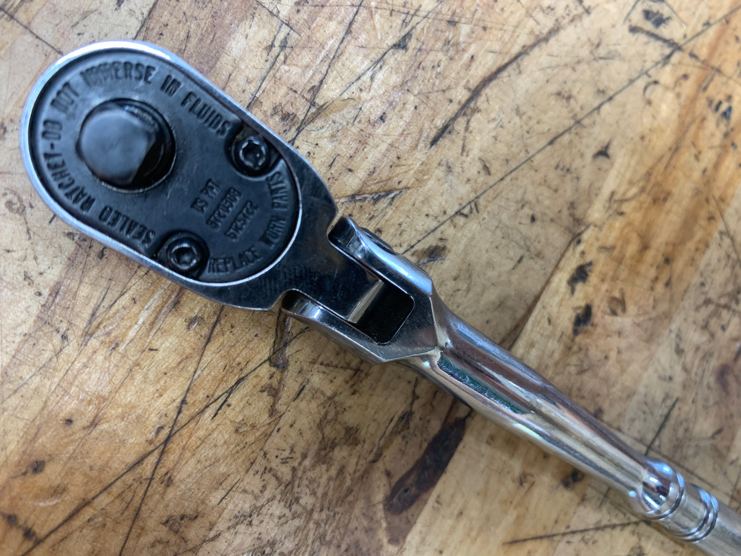 Snap On 1/4" Flex Head Ratchet USA TF72