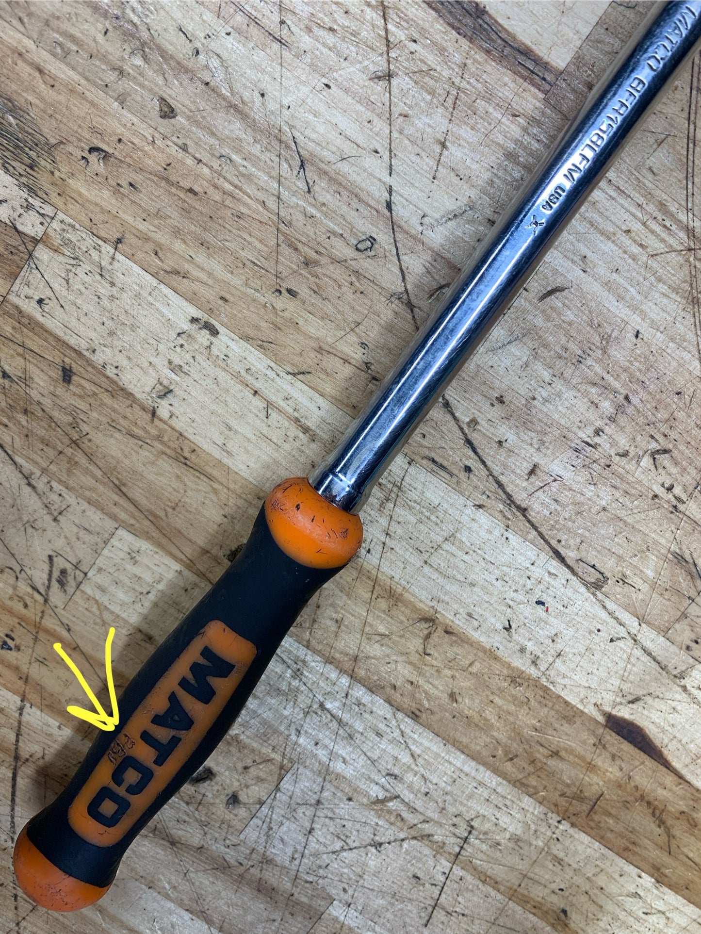 Matco 3/8" Locking Flex Head Long Ratchet USA BFR158LFM