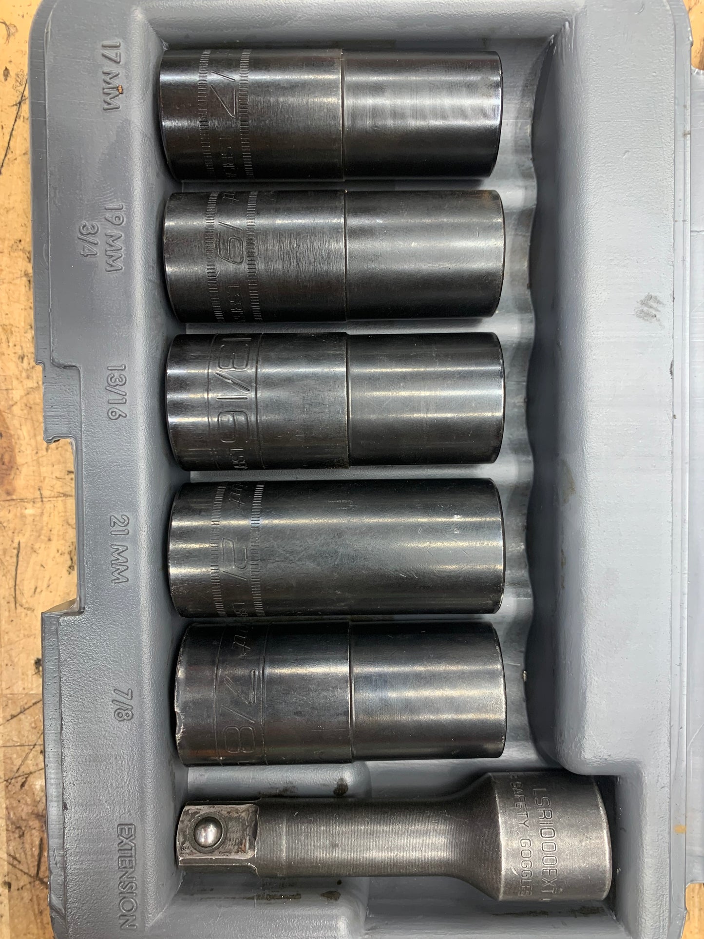 Blue Point Wheel Flip/ Extractor Socket Set 6pc USA LSR1500