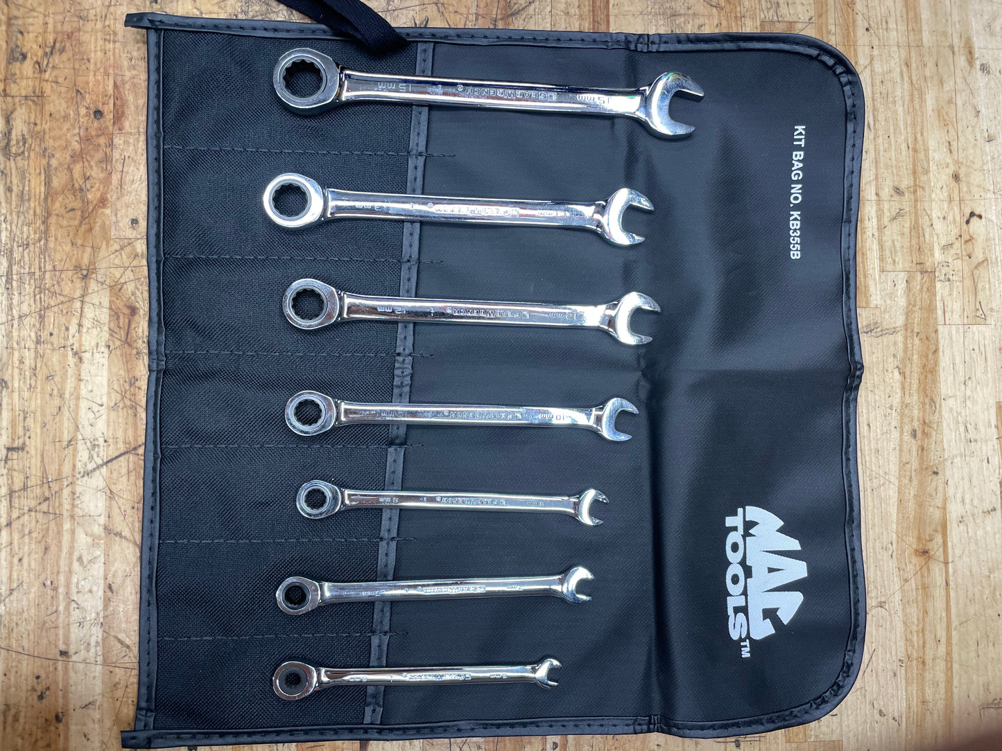 Gearwrench Metric Ratcheting Combo Wrench Set 7pc 6-15mm BRAND NEW