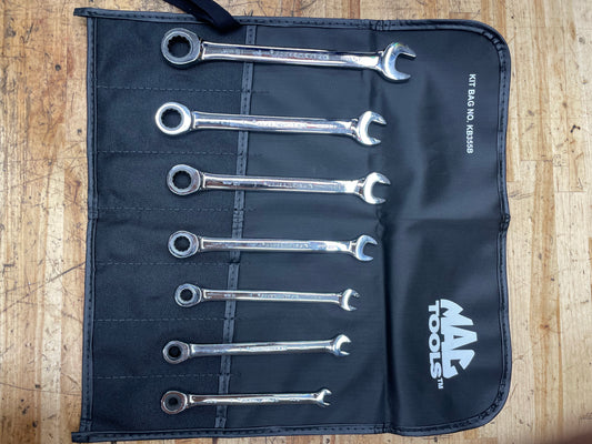 Gearwrench Metric Ratcheting Combo Wrench Set 7pc 6-15mm BRAND NEW