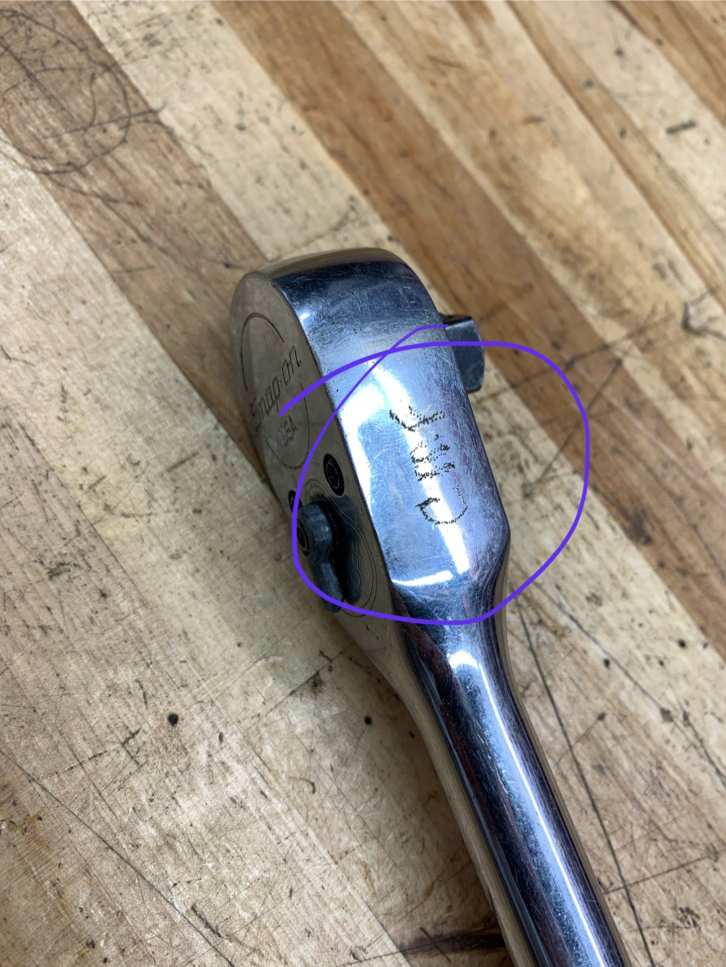 Snap On 1/2" Chrome Ratchet VINTAGE S832