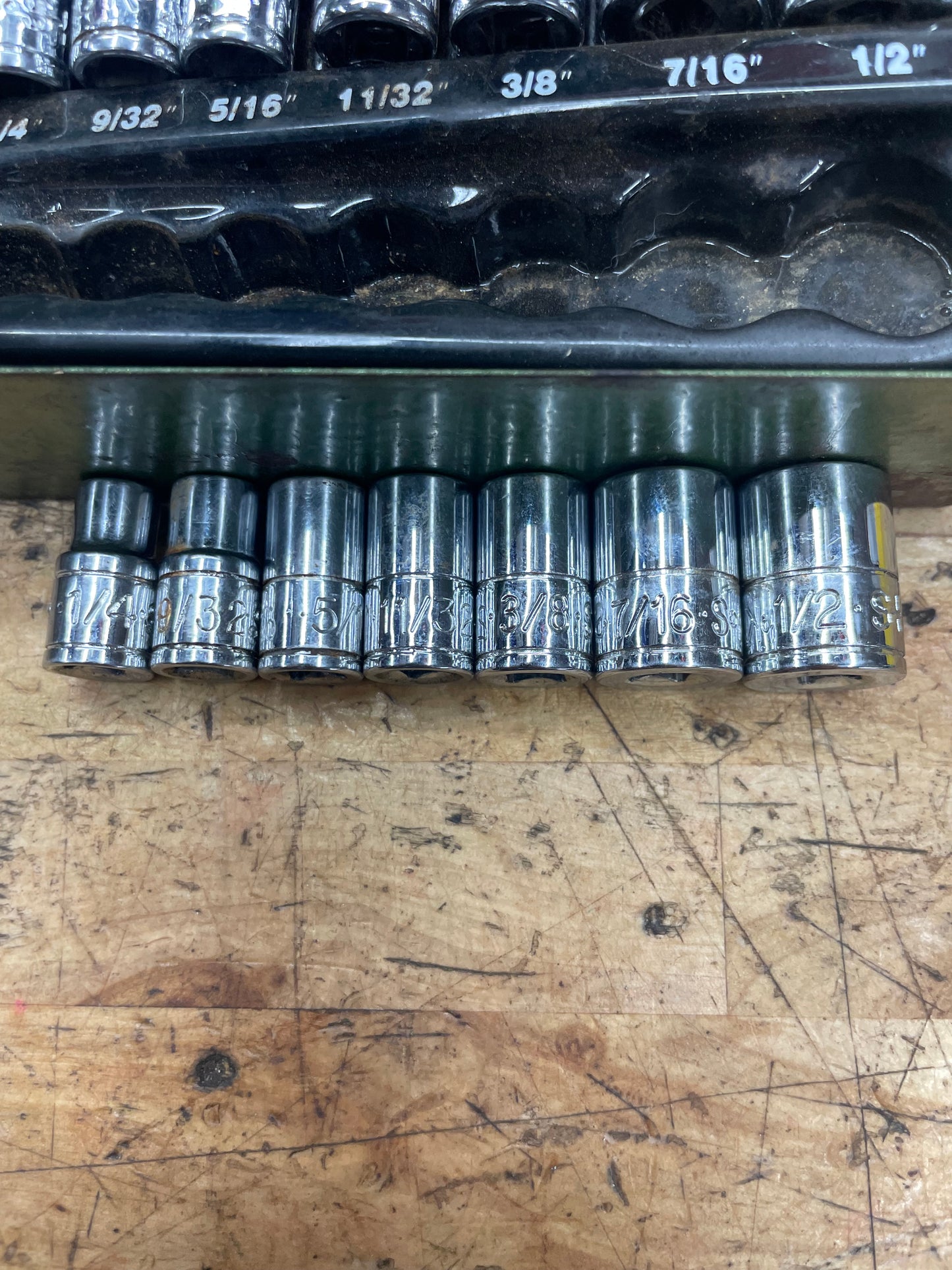 SK 1/4” Socket And Ratchet Set SAE/Metric USA
