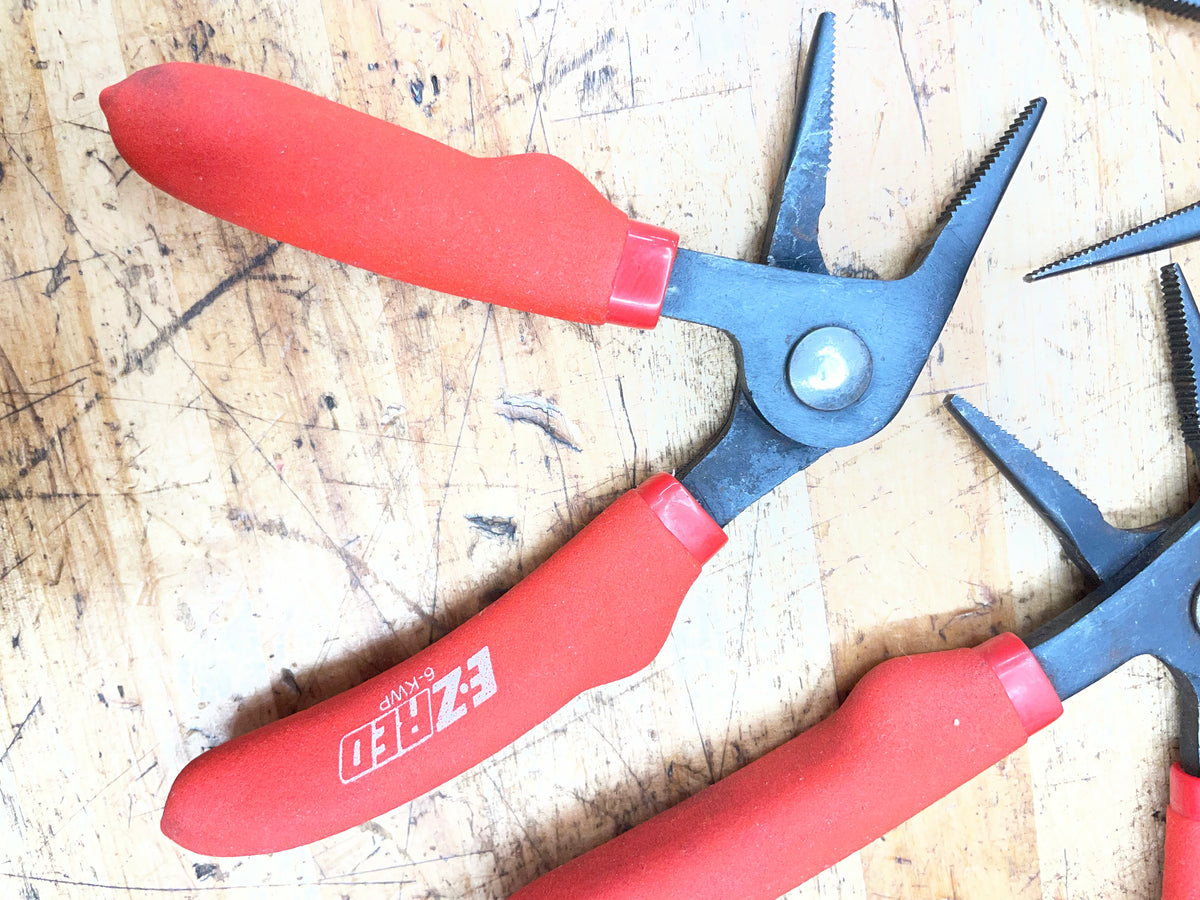 EZ Red 3pc Right Angle Pistol Grip Kiwi Pliers