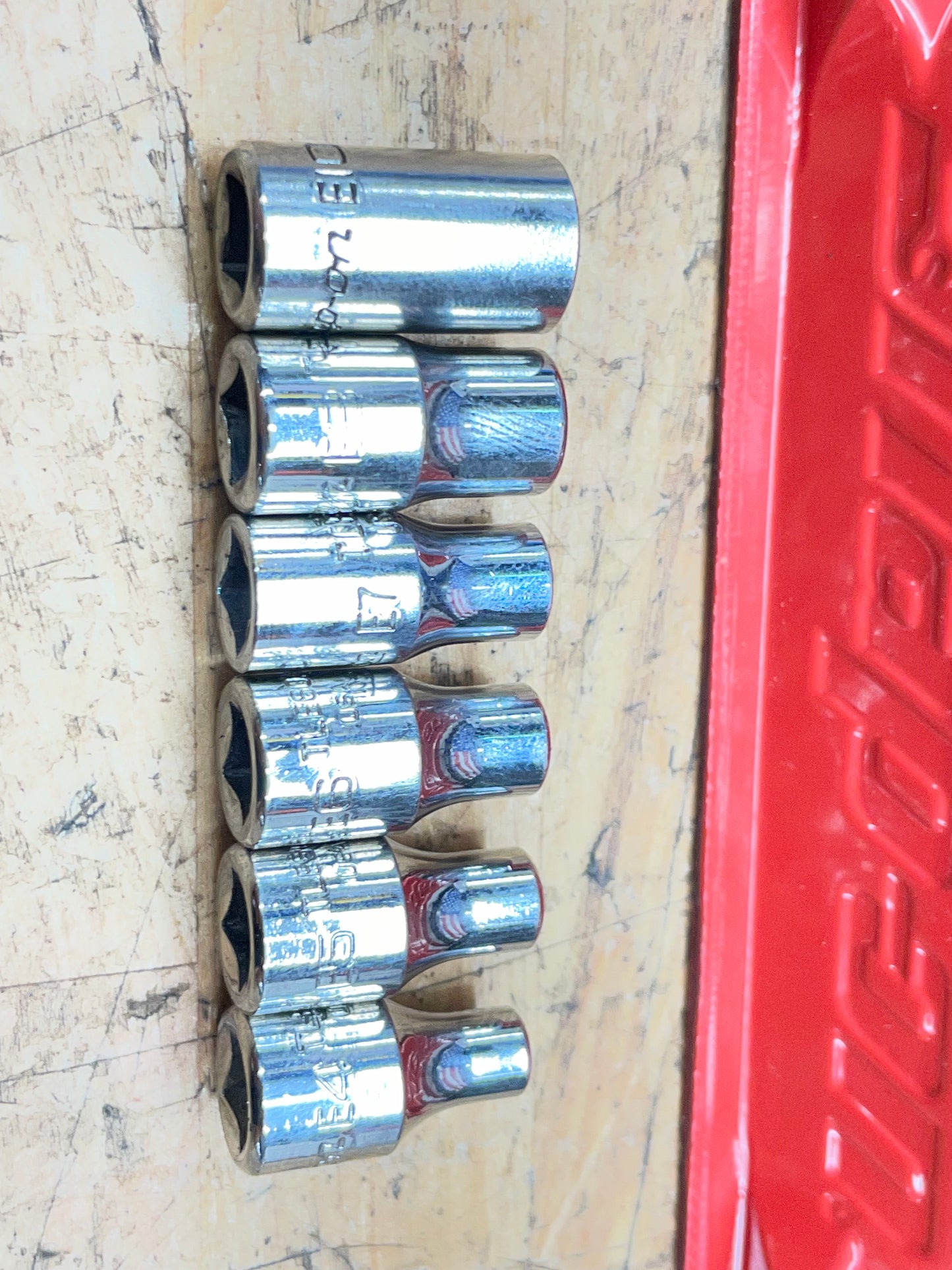 Snap On 1/4" E-Torx Shallow Socket Set 6pc USA 106TLE
