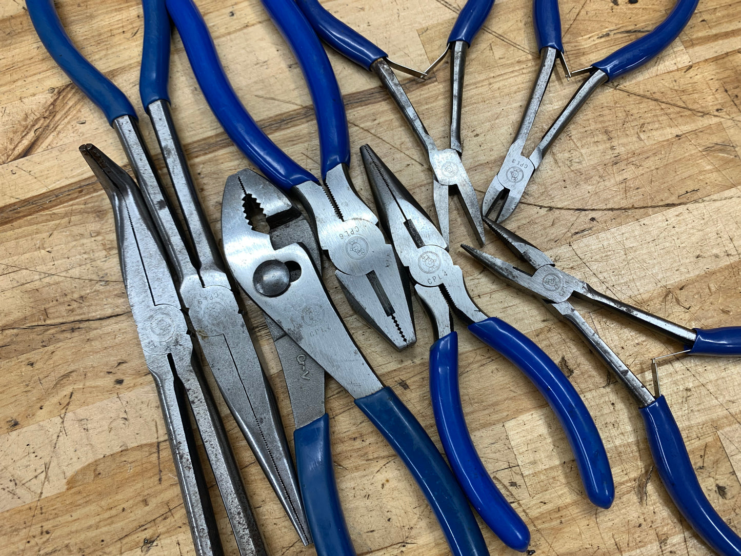 Cornwell 8pc Plier Set Needlenose, Linesman, Slip Joint, Etc.