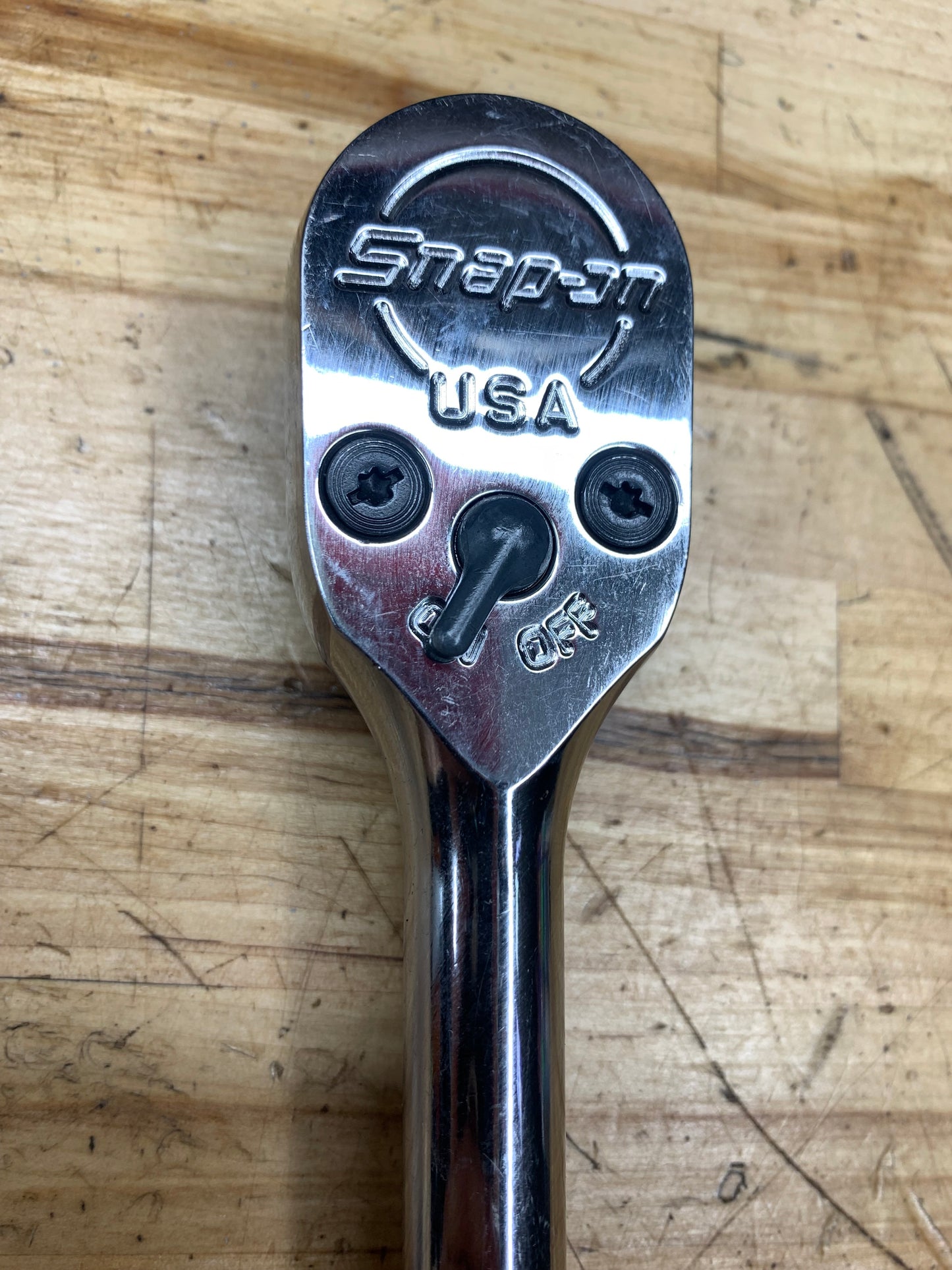 Snap On 1/2” Chrome Handle Ratchet USA S80A