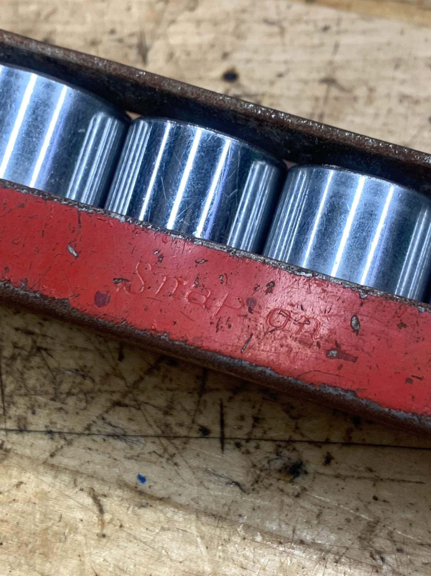 Snap On 3/8" SAE Vintage Shallow Socket Set 12pc USA KTA-232A