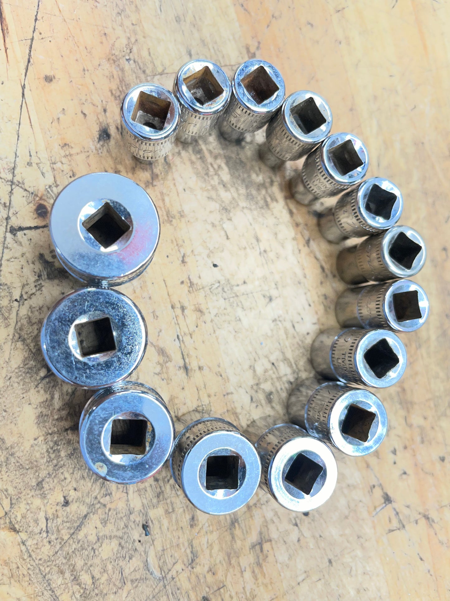 Snap On 1/4” Metric Shallow Socket Set 15pc 4-16mm USA