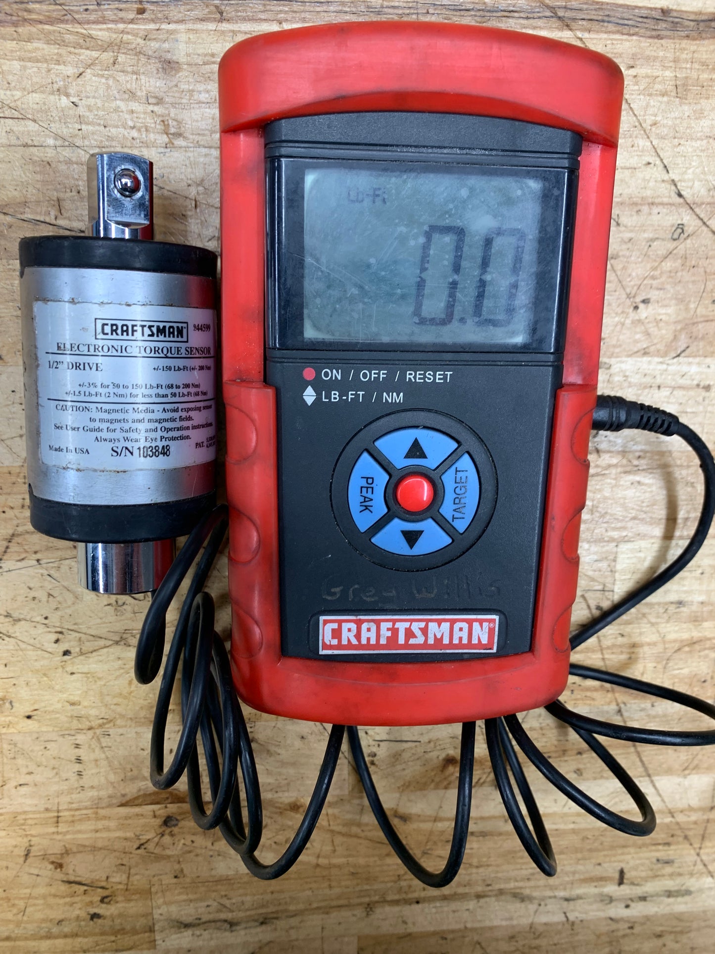 Craftsman 1/2” Drive Electronic Torque Wrench AND Torque Sensor Bundle 44599