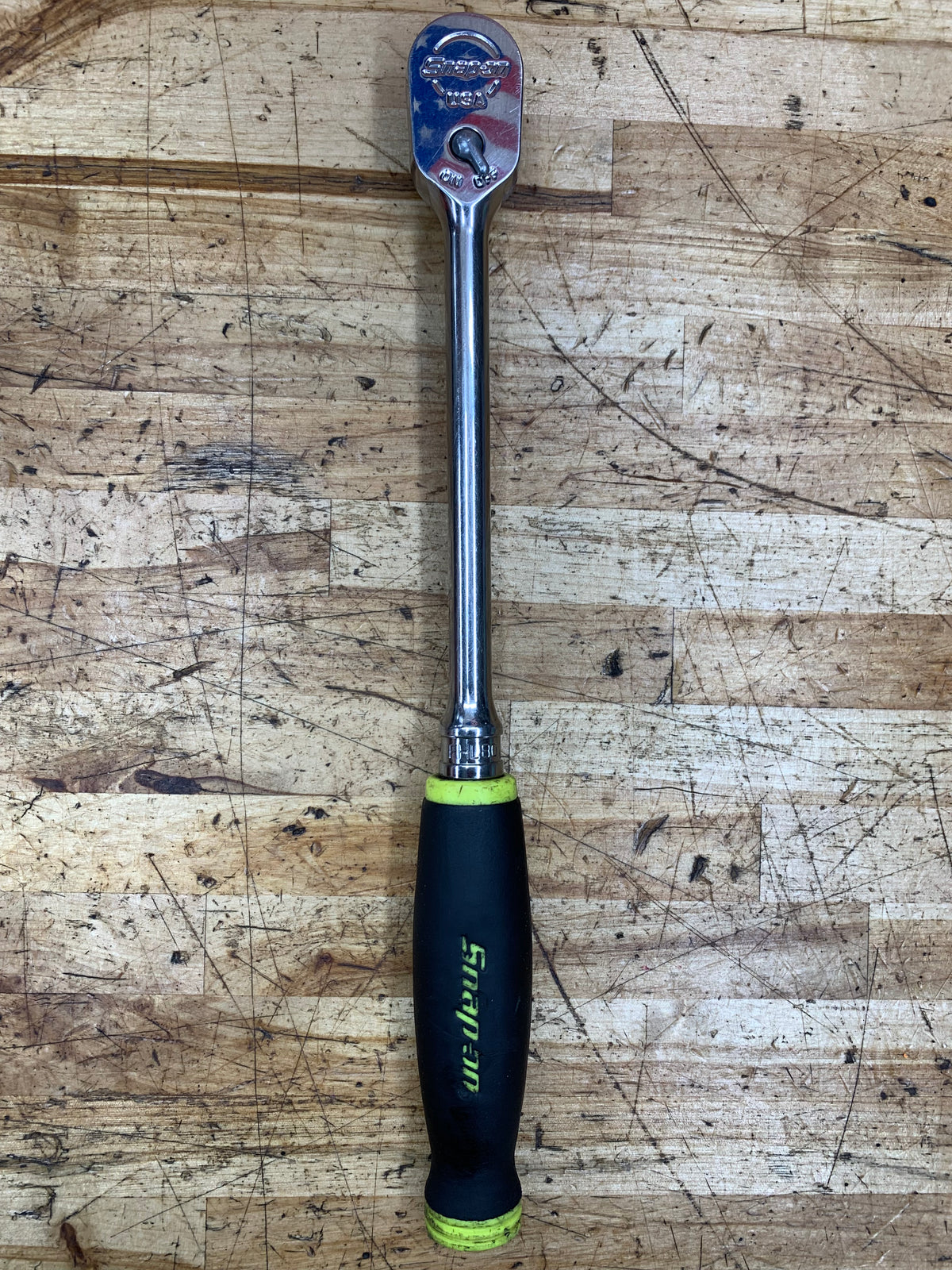 Snap On 3/8” Long Soft Grip Ratchet HIVIZ USA FHL80