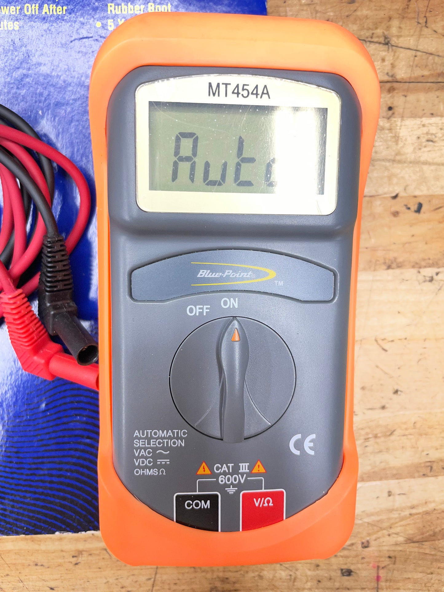 Blue Point Automatic Multimeter DMM EXCELLENT CONDITION MT454A