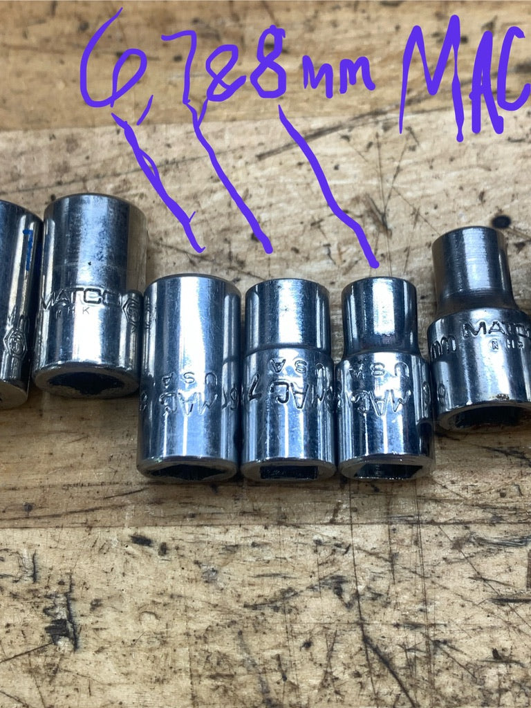 Matco* 1/4" Metric Shallow Socket Set 13pc